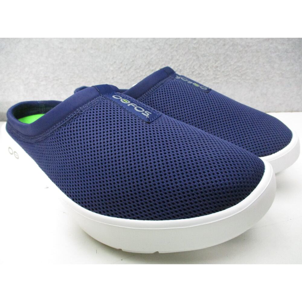 Oofos OOcoozie Sport Mule Navy Blue Slip On Comfort Shoes Mens Sz 9 - Picture 3 of 8